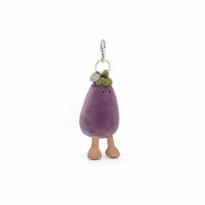 Jellycat Vivacious Vegetable Aubergine Tas Bedeltje | LN6098157